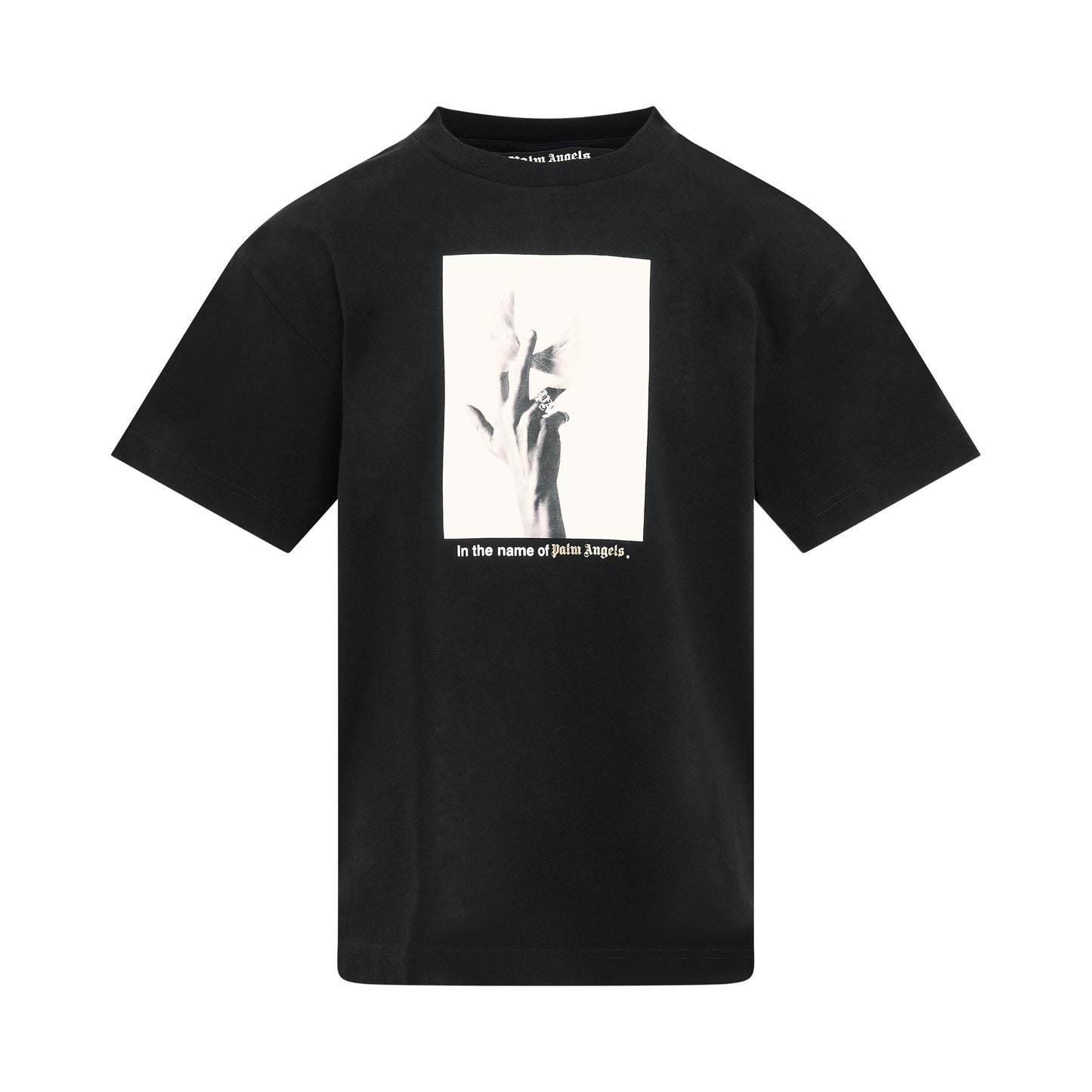 Wings Graphic Cotton T-Shirt in Black