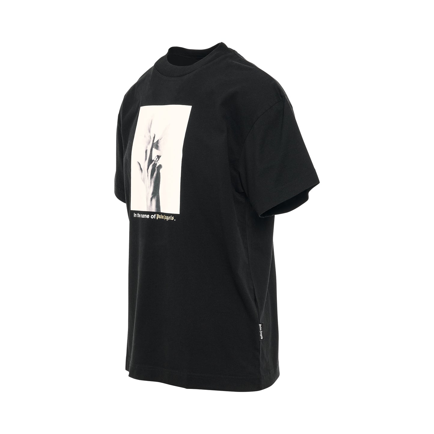 Wings Graphic Cotton T-Shirt in Black