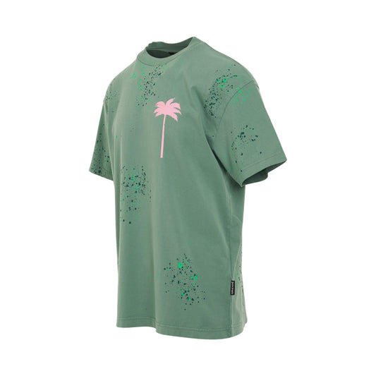 PXP Painted Classic T-Shirt in Green/Pink