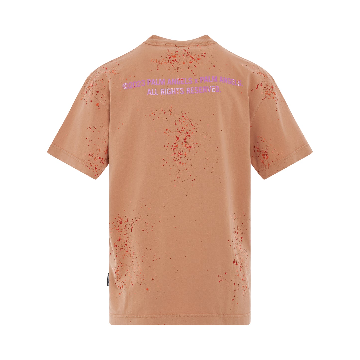 PXP Painted Classic T-Shirt in Camel/Violet