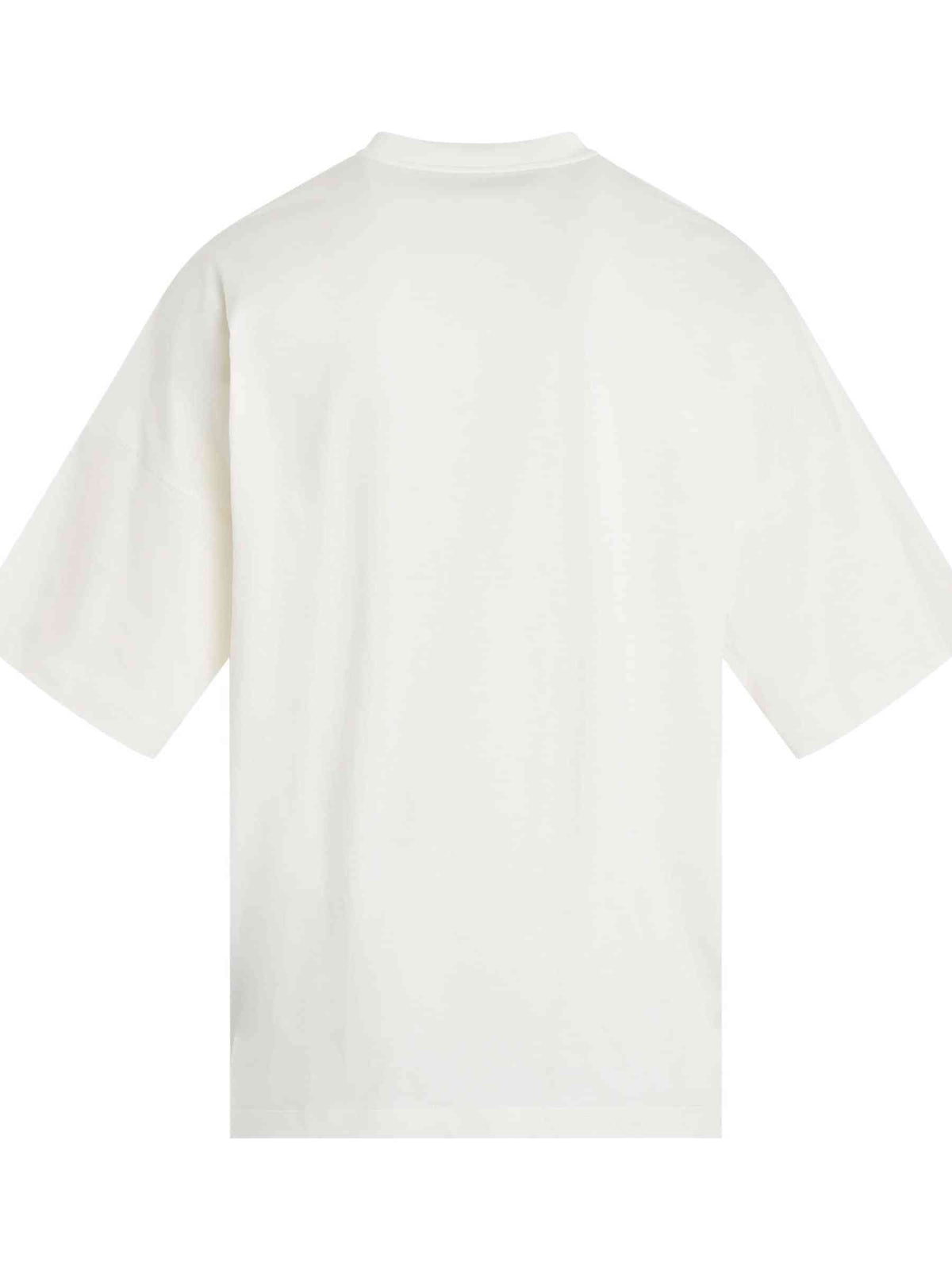 Milano Stud Loose Fit T-Shirt in Off White