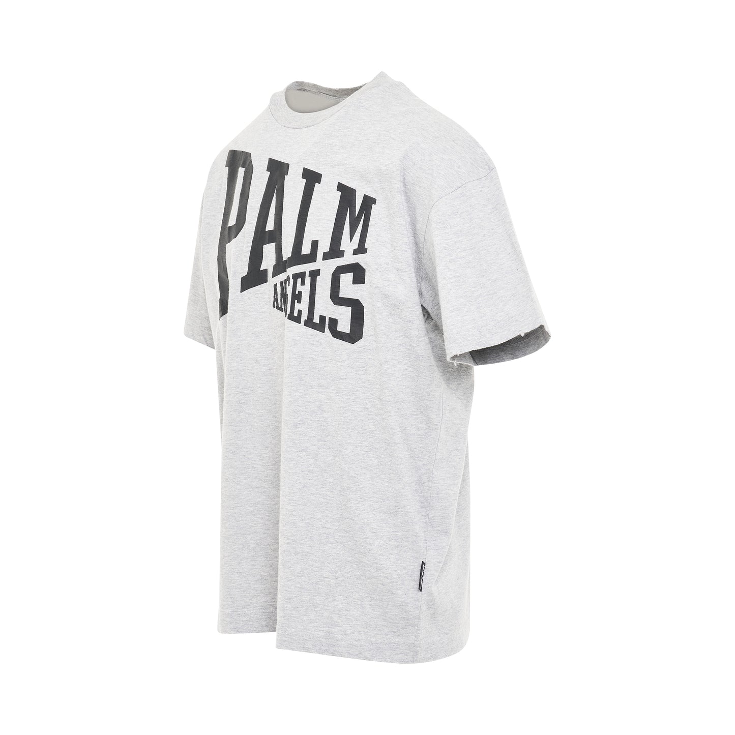 Palm Angels College T-Shirt in Grey