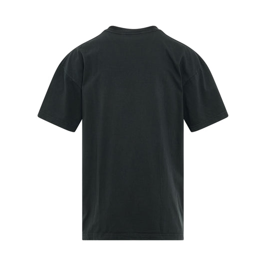 Palm Concert Print T-Shirt in Black