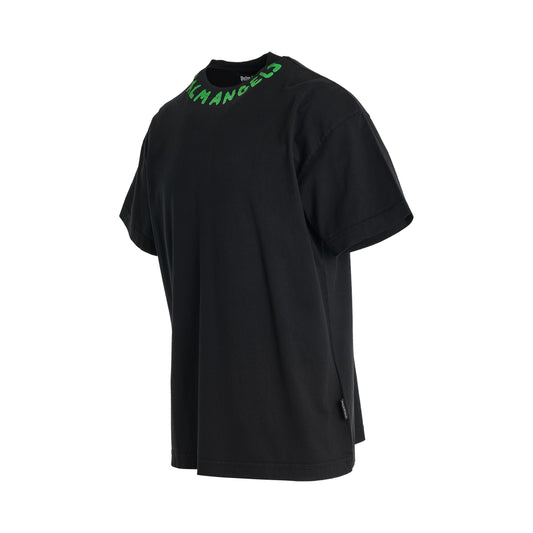 Seasonal Logo T-Shirt in Black/Green