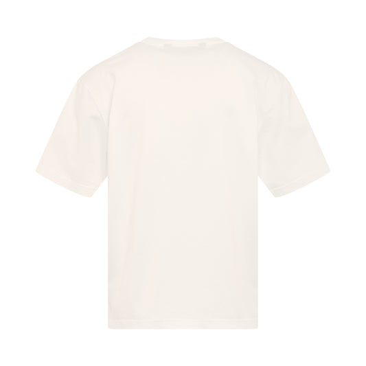 Embroidered Logo Slim T-Shirt in White