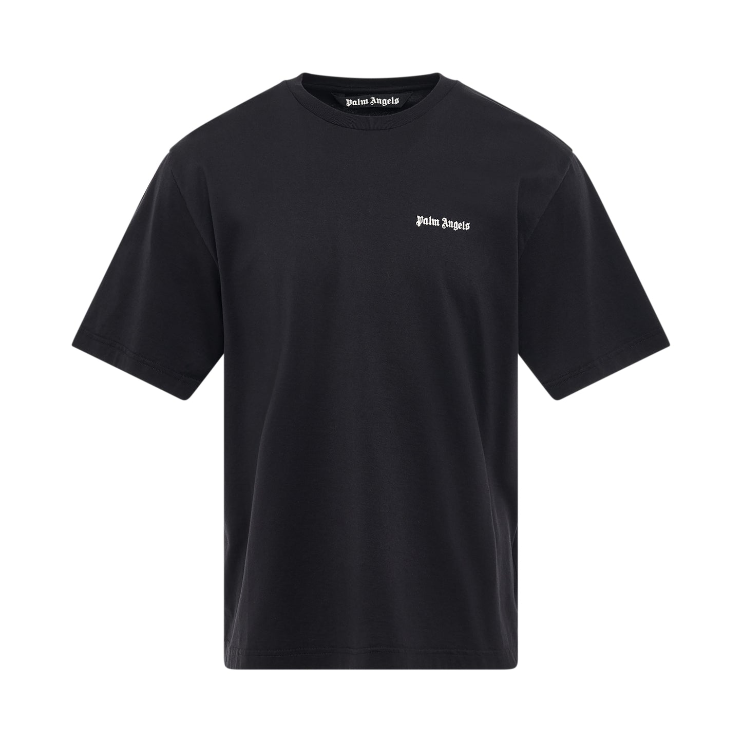 Embroidered Logo Slim T-Shirt in Black