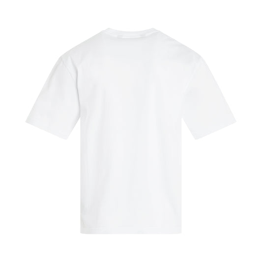 Logo Slim T-Shirt in White Black