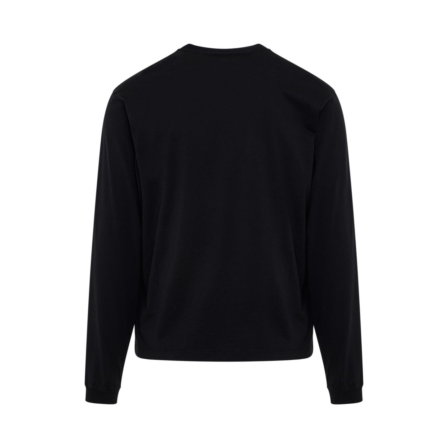 Classic Logo Slim Long-sleeves T-Shirt in Black