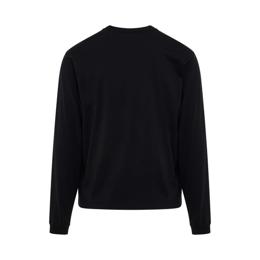 Classic Logo Slim Long-sleeves T-Shirt in Black