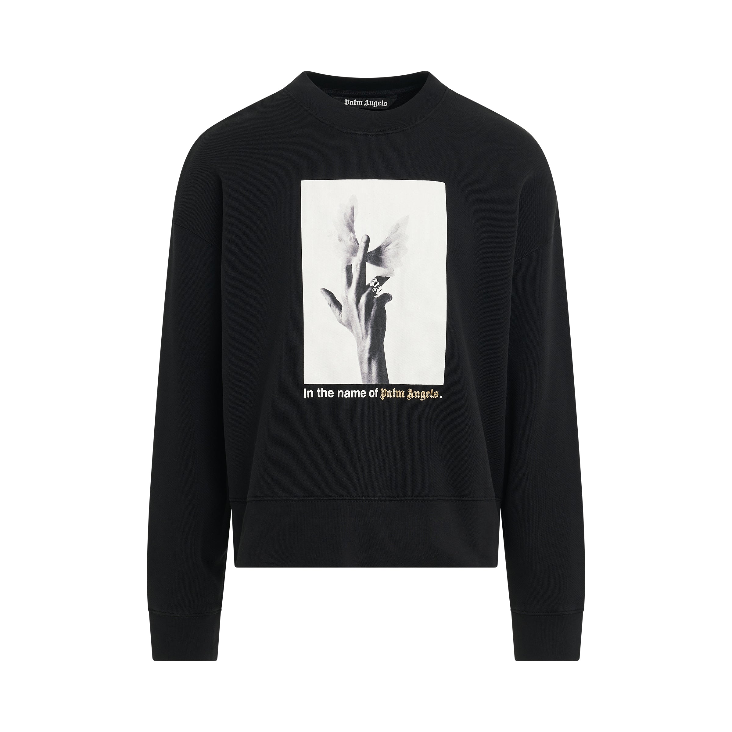 Wings Graphic Sweatshirt in Black