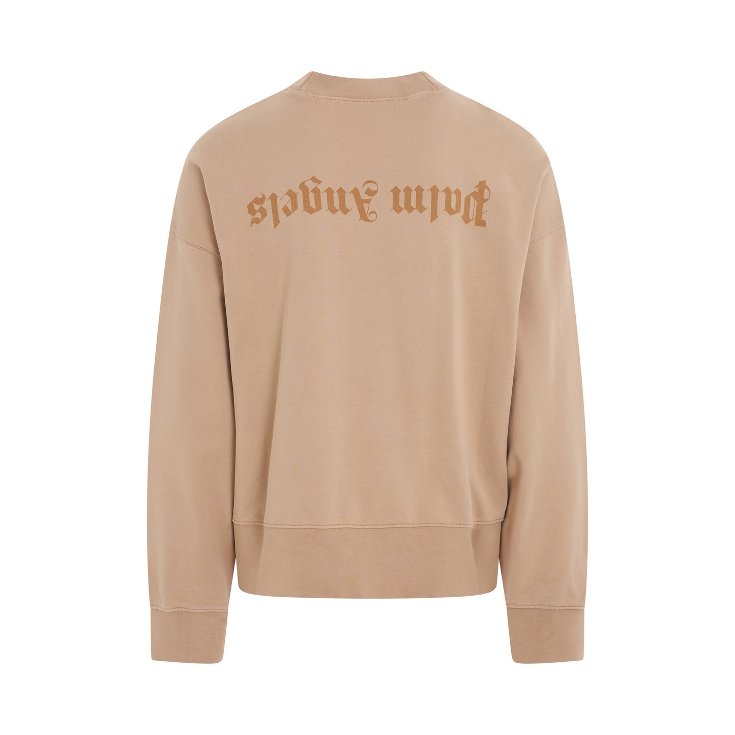 GD Reverse Logo Crewneck Sweatshirt in Beige