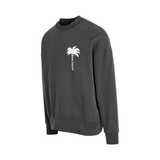 The Palm GD Crewneck Sweater in Dark Grey