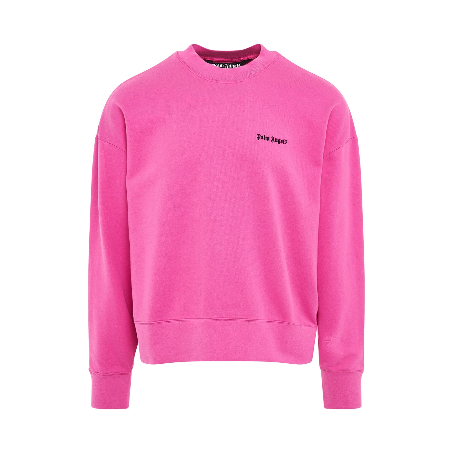 Embroidered Logo Sweatshirt in Fuchsia