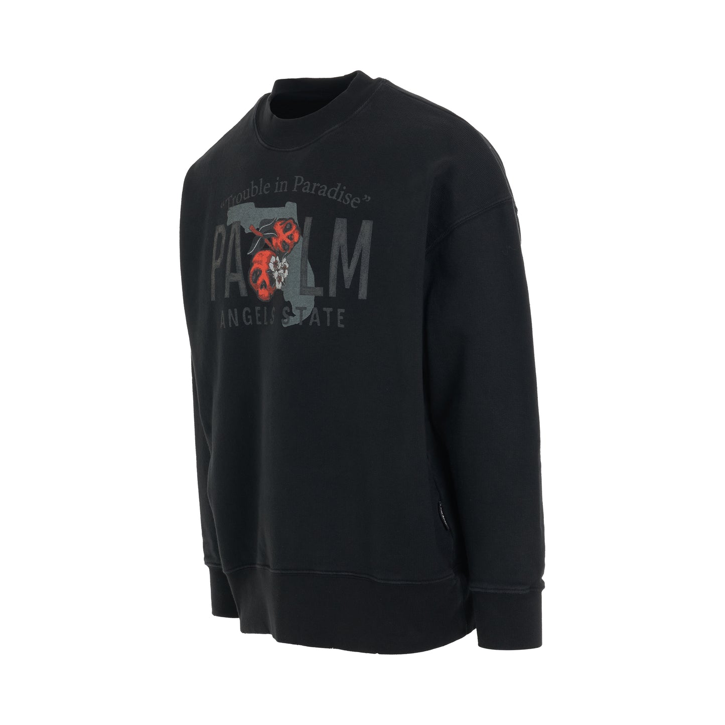 B GD East Coast Vint Crewneck Sweatshirt in Black/Green