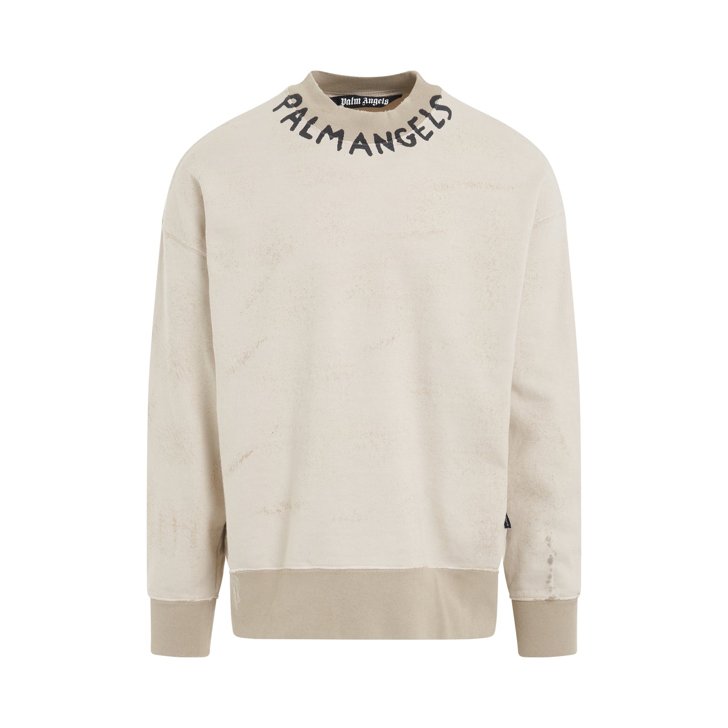 Seasonal Logo Vintage Crewneck Sweatshirt in White/Black