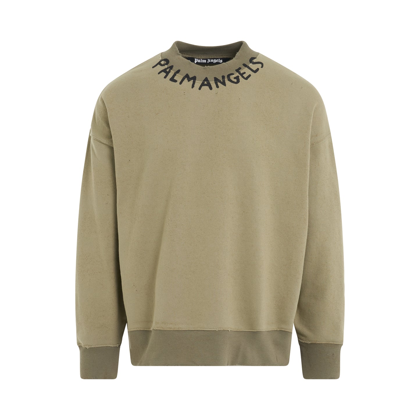 Seasonal Logo Crewneck Sweatshirt in Military/Black