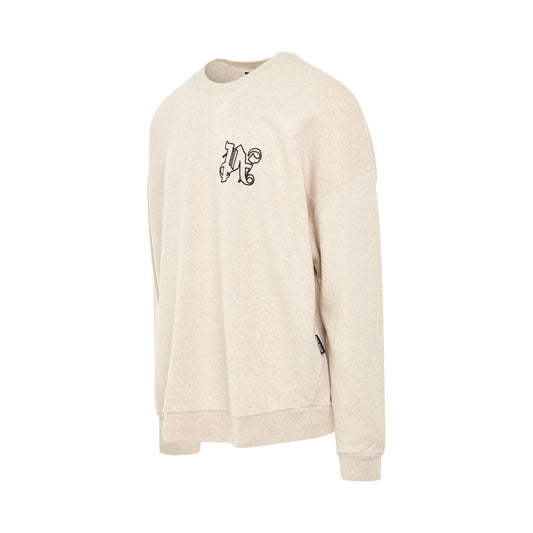 Classic Monogram Sweatshirt in Beige