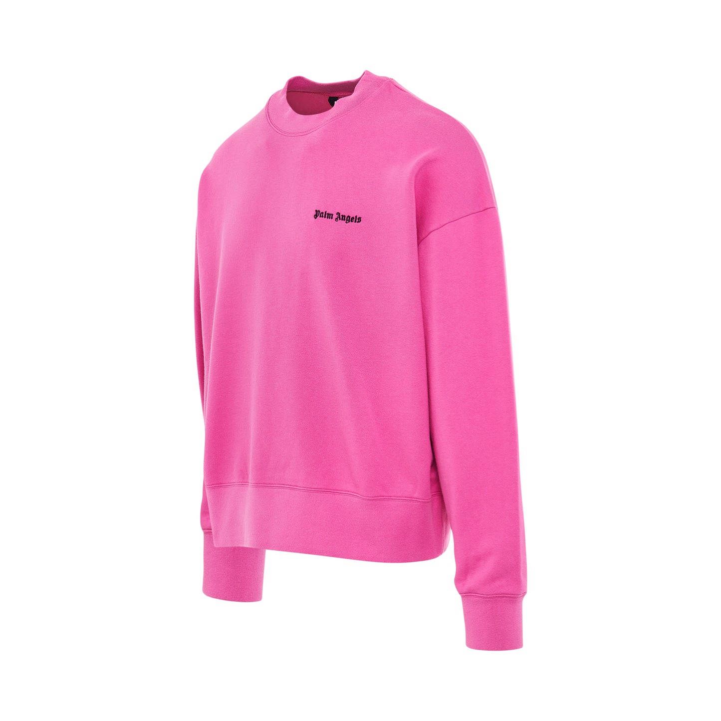 Embroidered Logo Sweatshirt in Fuchsia