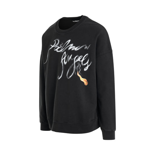 Foggy PA Sweatshirt in Black/White