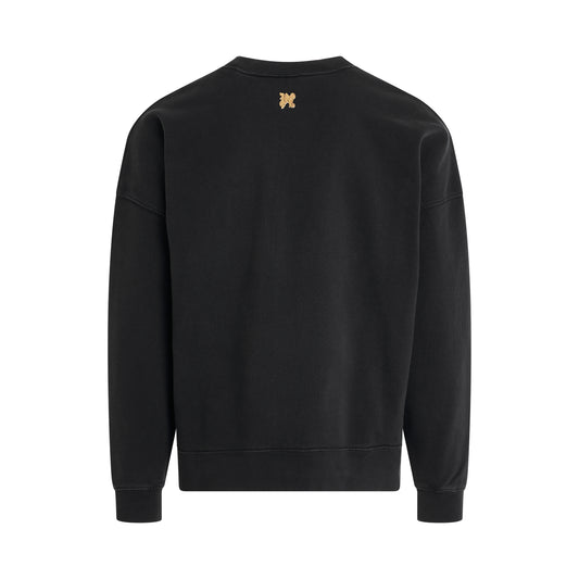 Foggy PA Sweatshirt in Black/White