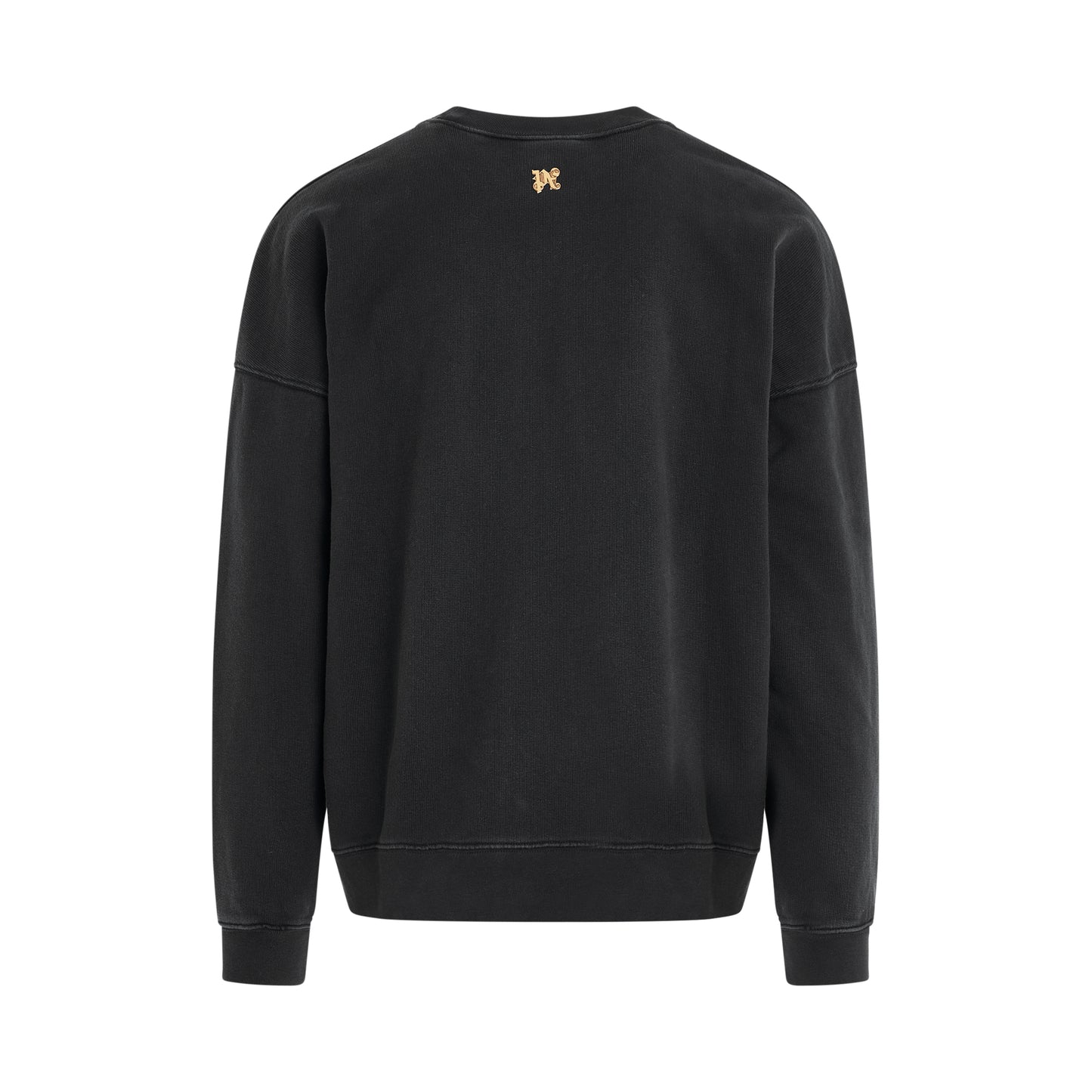 Burning Monogram Sweatshirt in Black/Gold