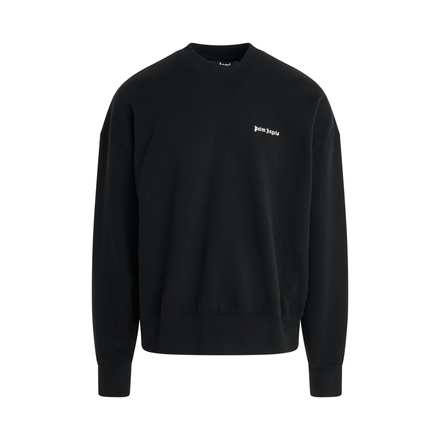 Back Logo Crewneck Sweater in Black/Off White