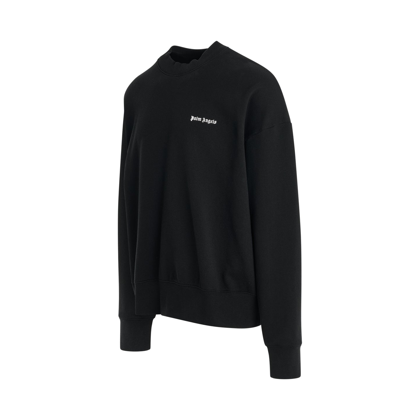 Back Logo Crewneck Sweater in Black/Off White