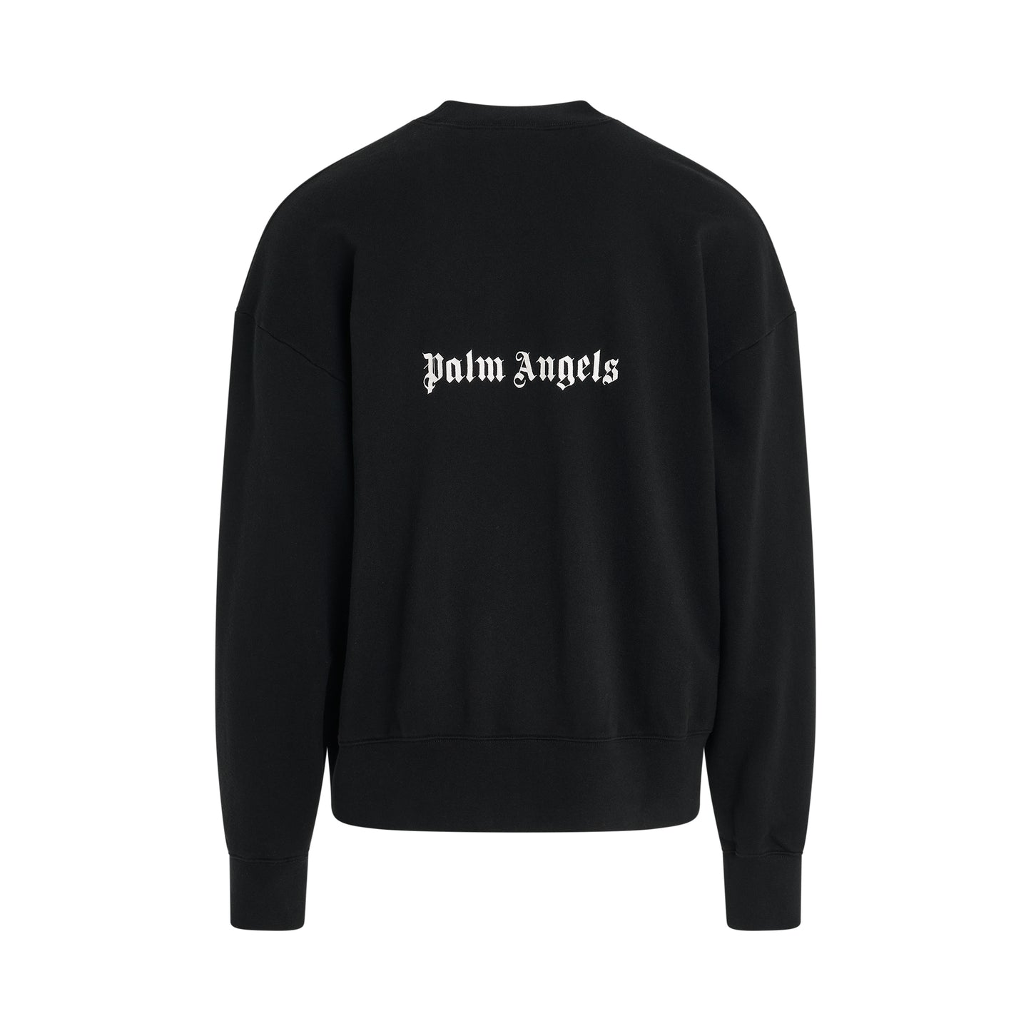 Back Logo Crewneck Sweater in Black/Off White