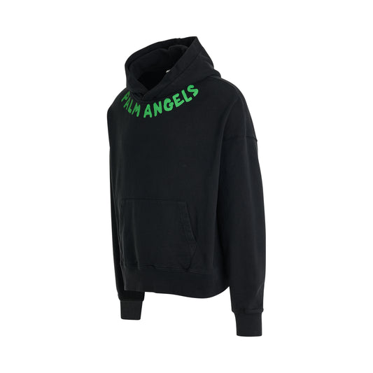 Seasonal Logo Hoodie in Black/Green