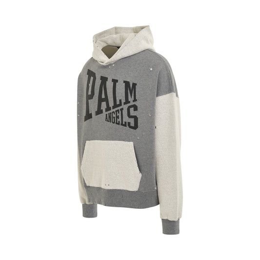 Palm Angels College Hoodie in Grey