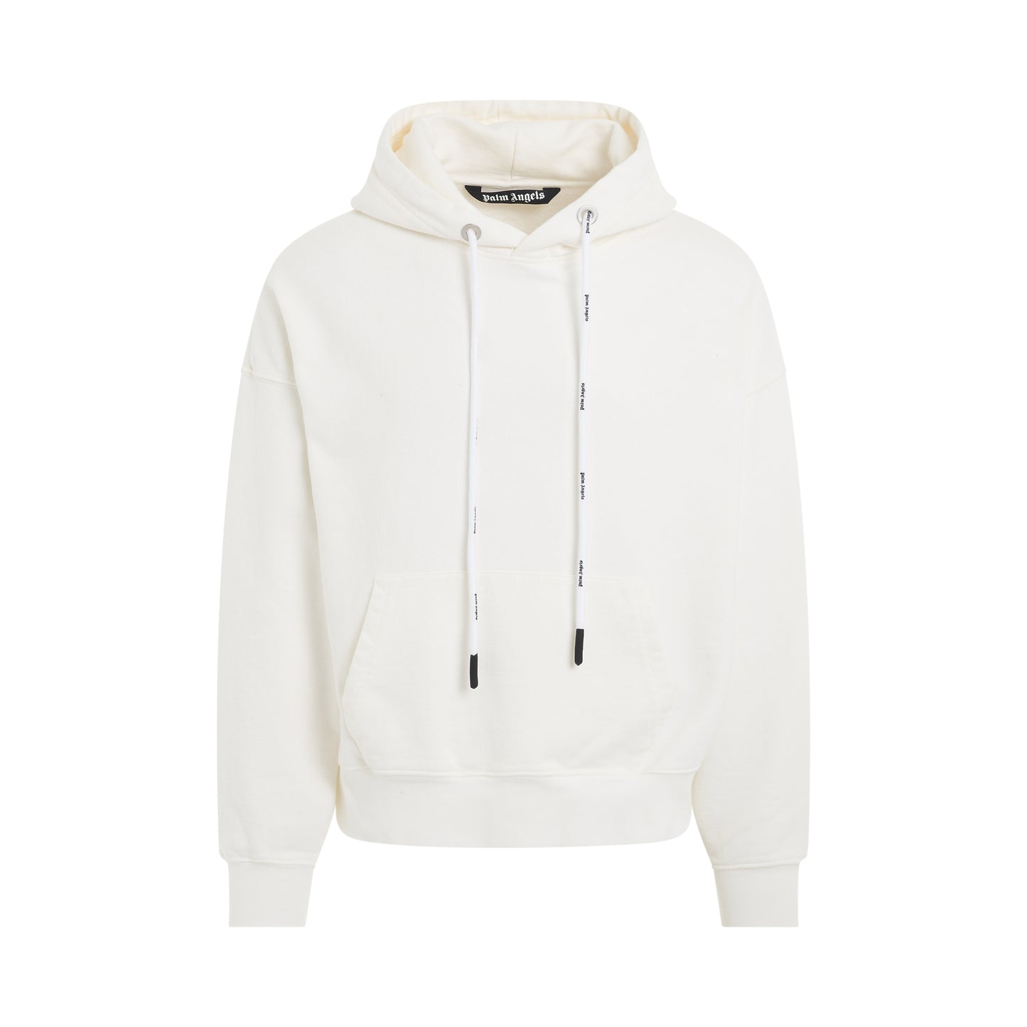 Patched Logo Vintage Hoodie in White