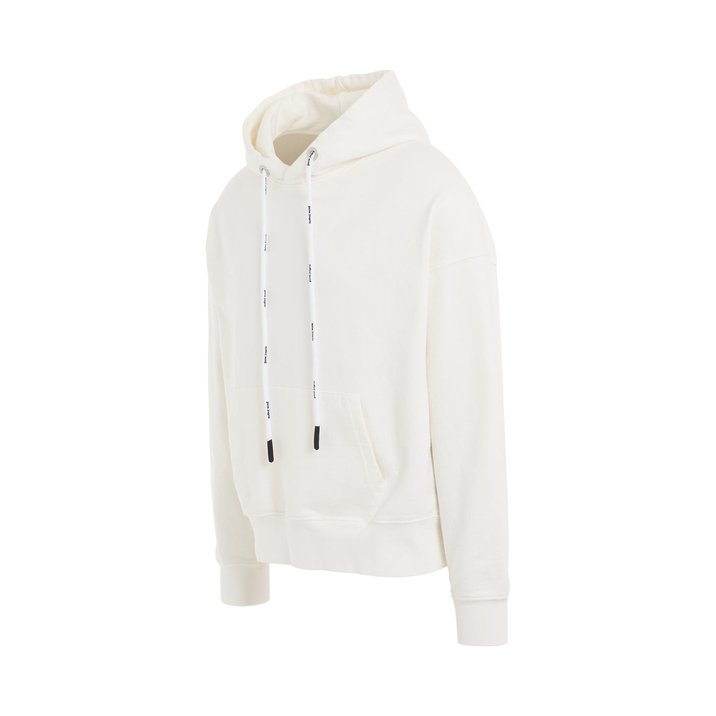 Patched Logo Vintage Hoodie in White