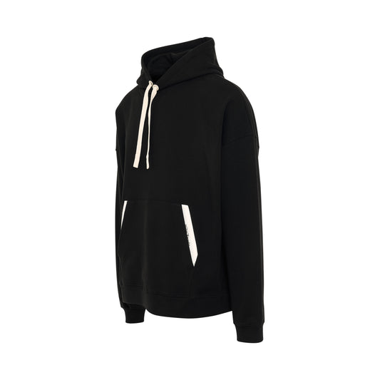 Satorial Tape Hoodie in Black