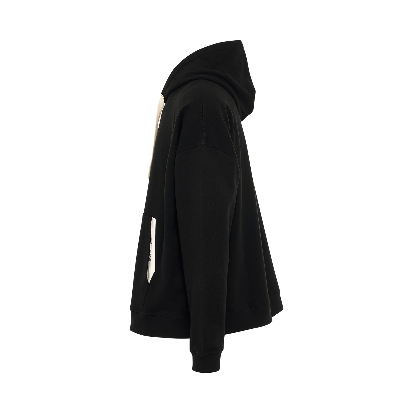 Satorial Tape Hoodie in Black