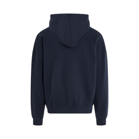 B Classic Logo Hoodie in Navy Blue