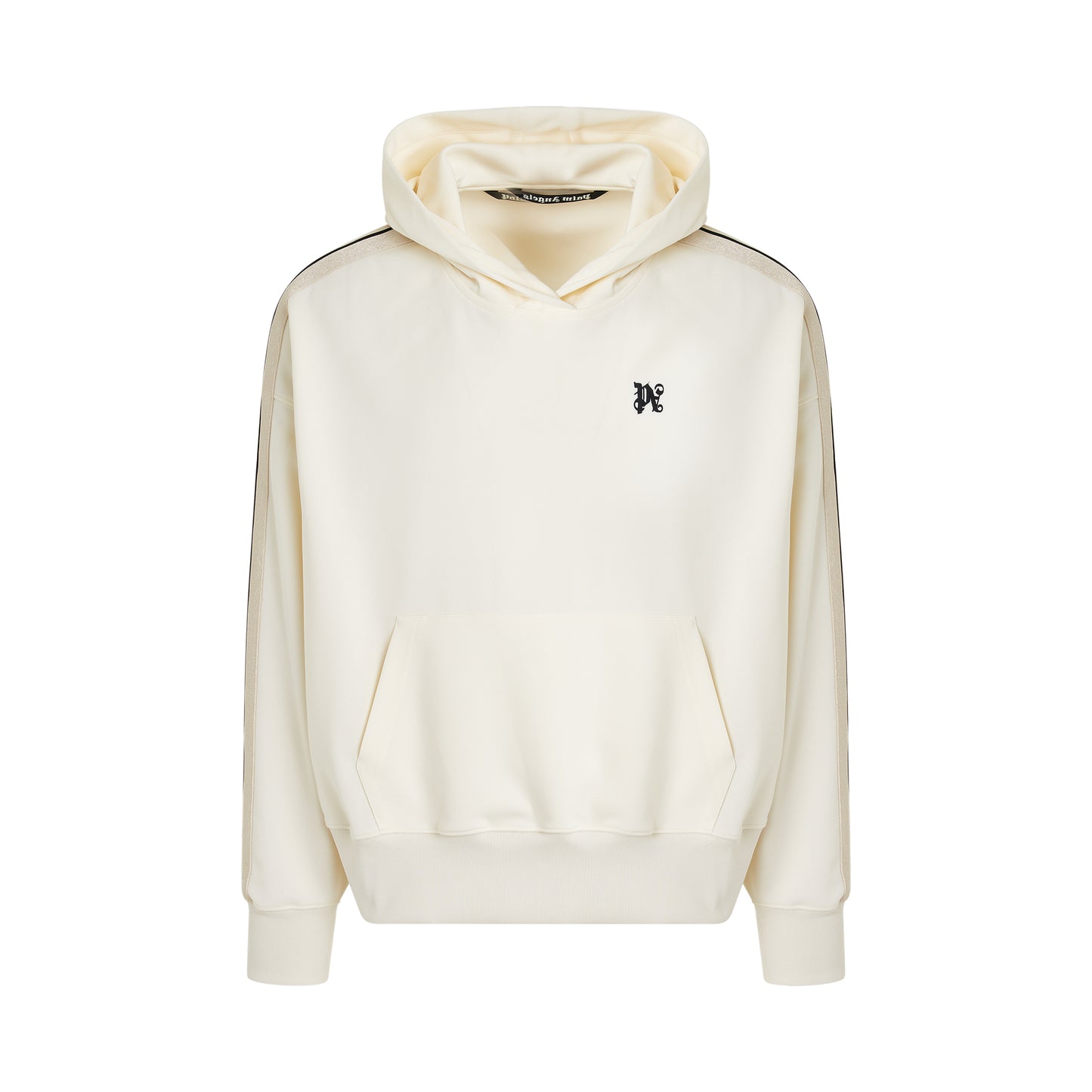 Monogram Track Hoodie in Off White