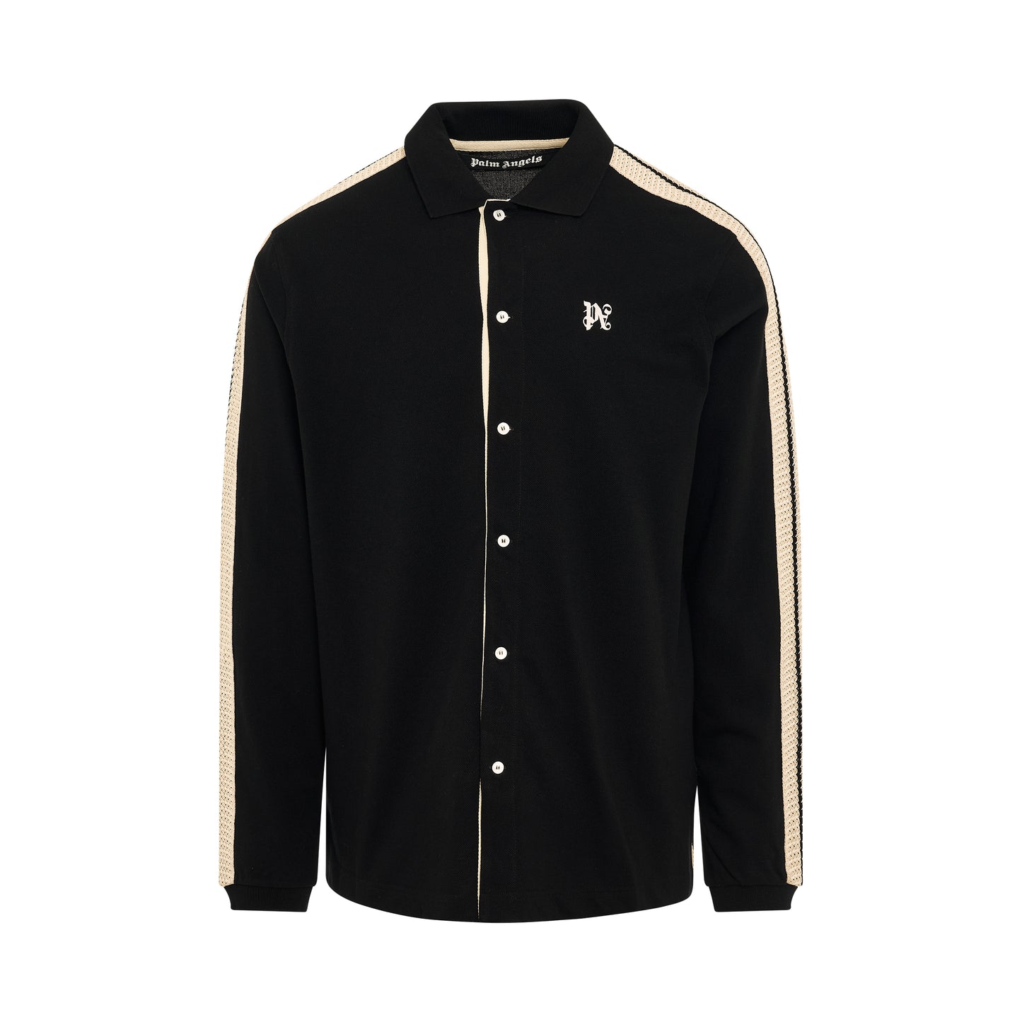 Classic Monogram Piquet Trackshirt in Black