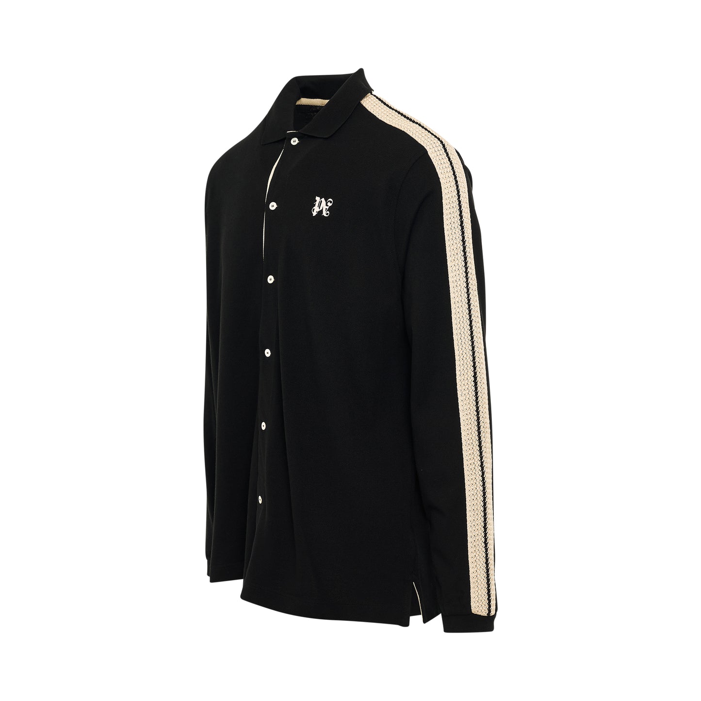 Classic Monogram Piquet Trackshirt in Black