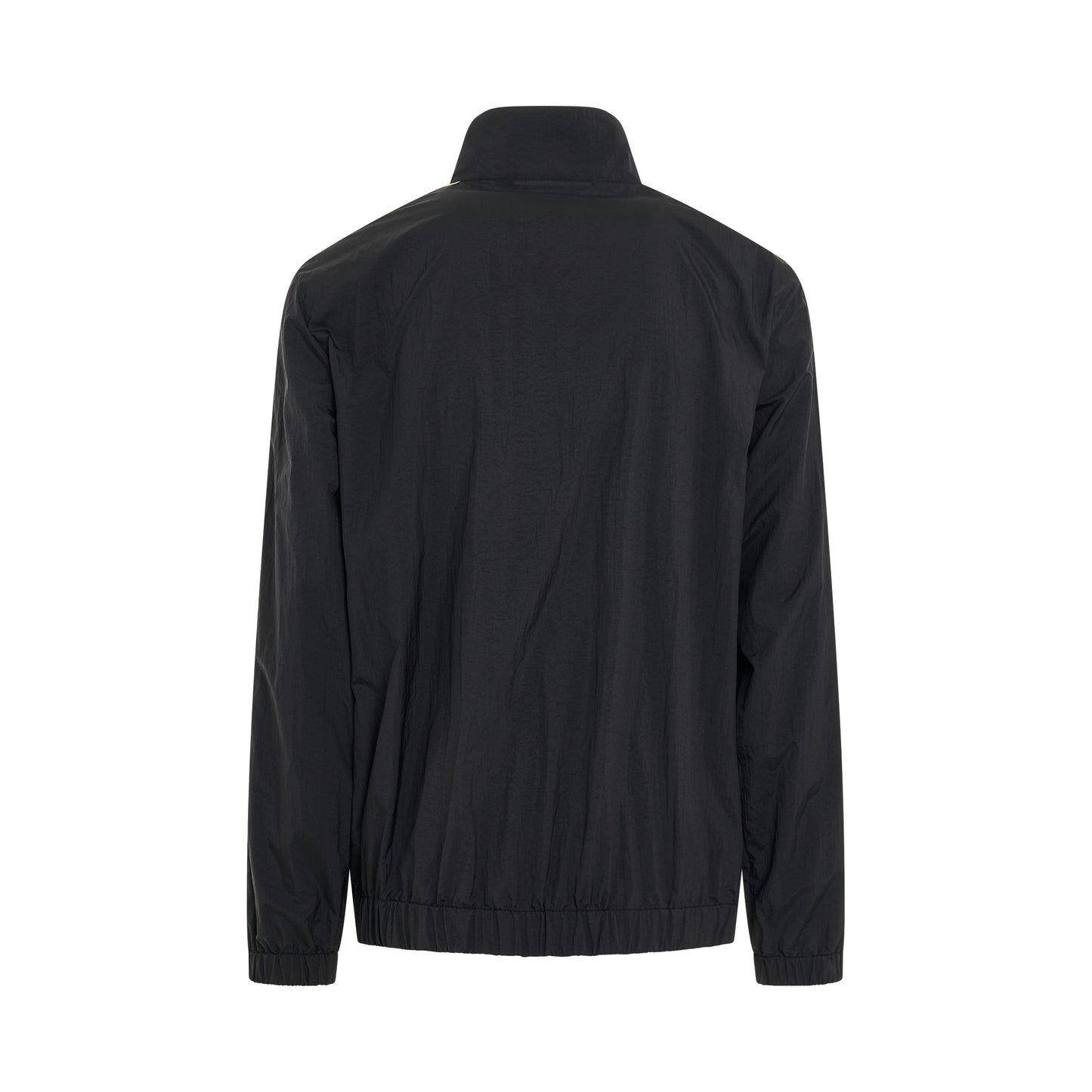 Palm Angels Nylon Stripe Track Jacket in Black