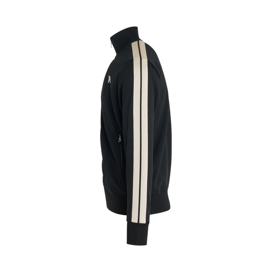 Monogram Track Jacket in Black/Off White