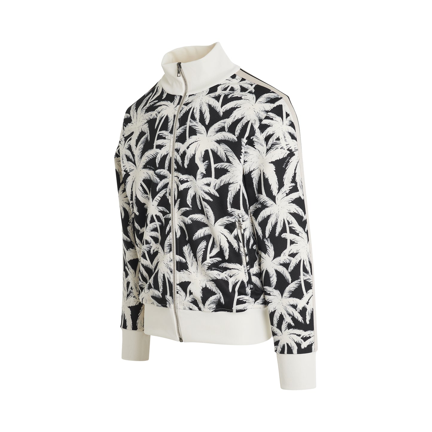 Palms All over Track Jacket in Black/Off White