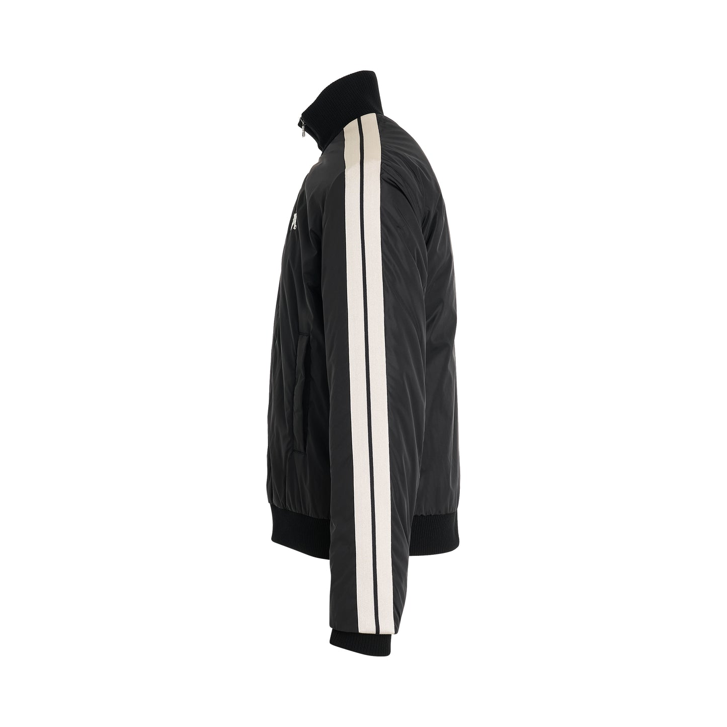 Monogram Padded Track Jacket in Black/Off White