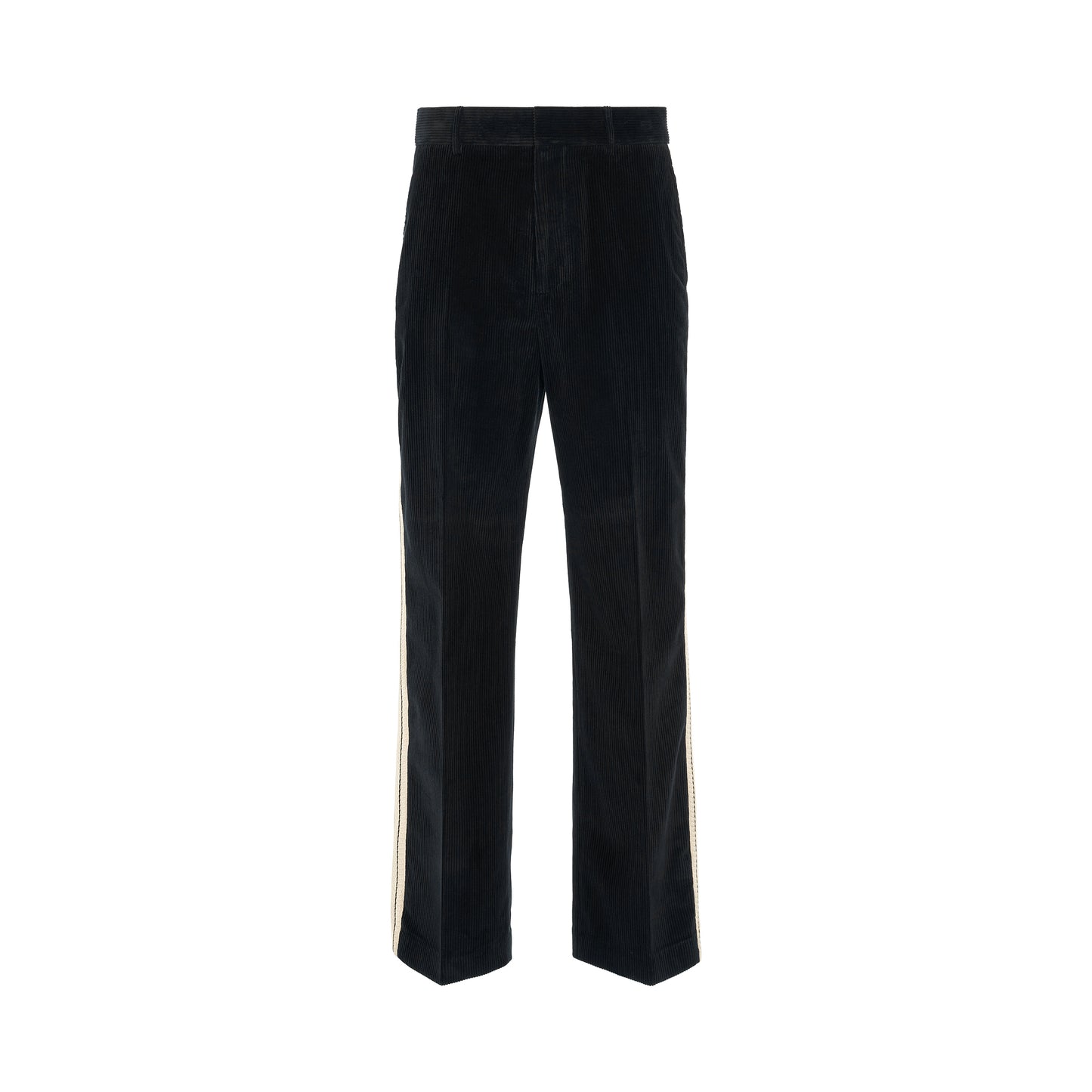 Corduroy Suit Tape Pants in Black