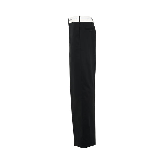 Satorial Waistband Chino Pants in Black