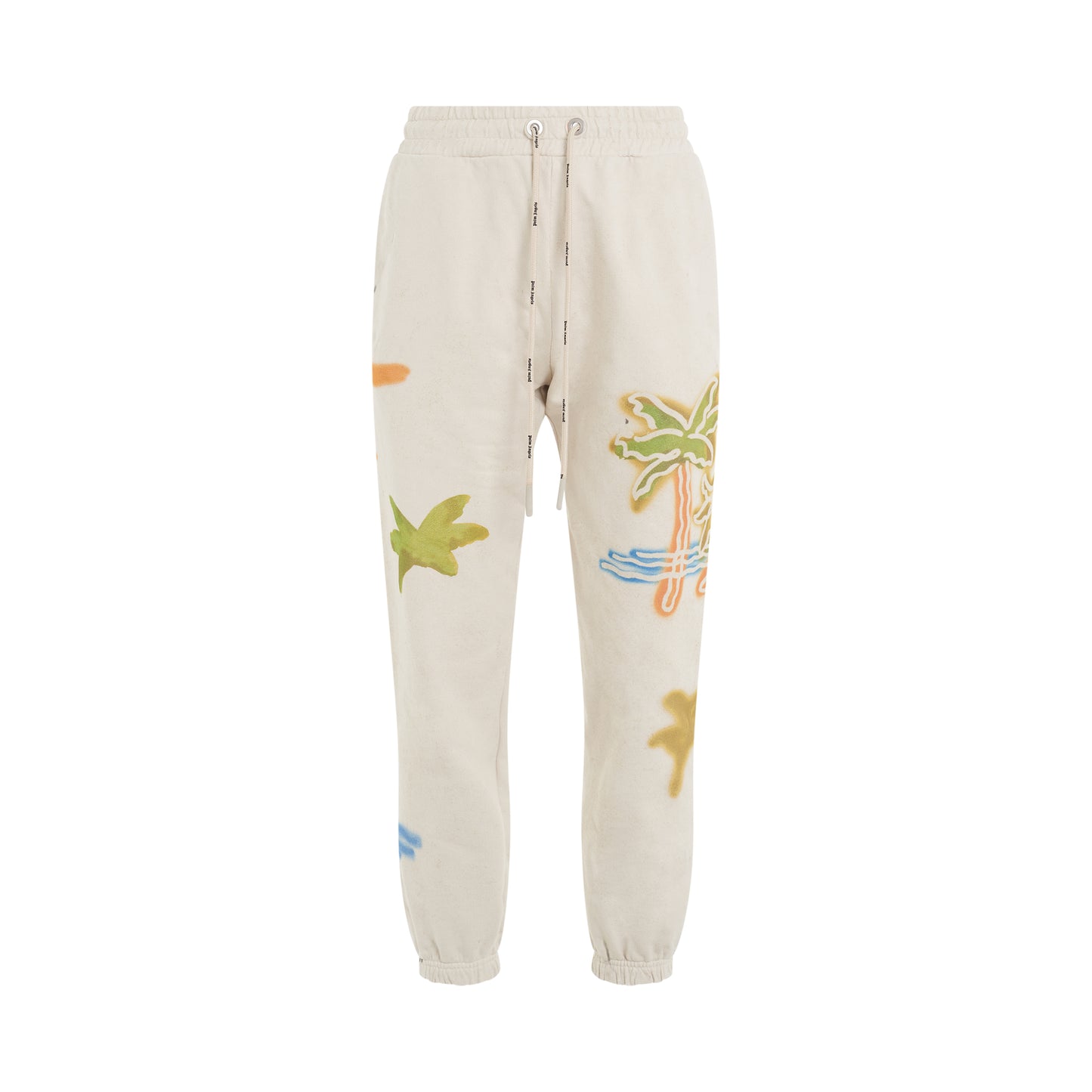 Palm Neon Sweatpants in Off White/Multicolour