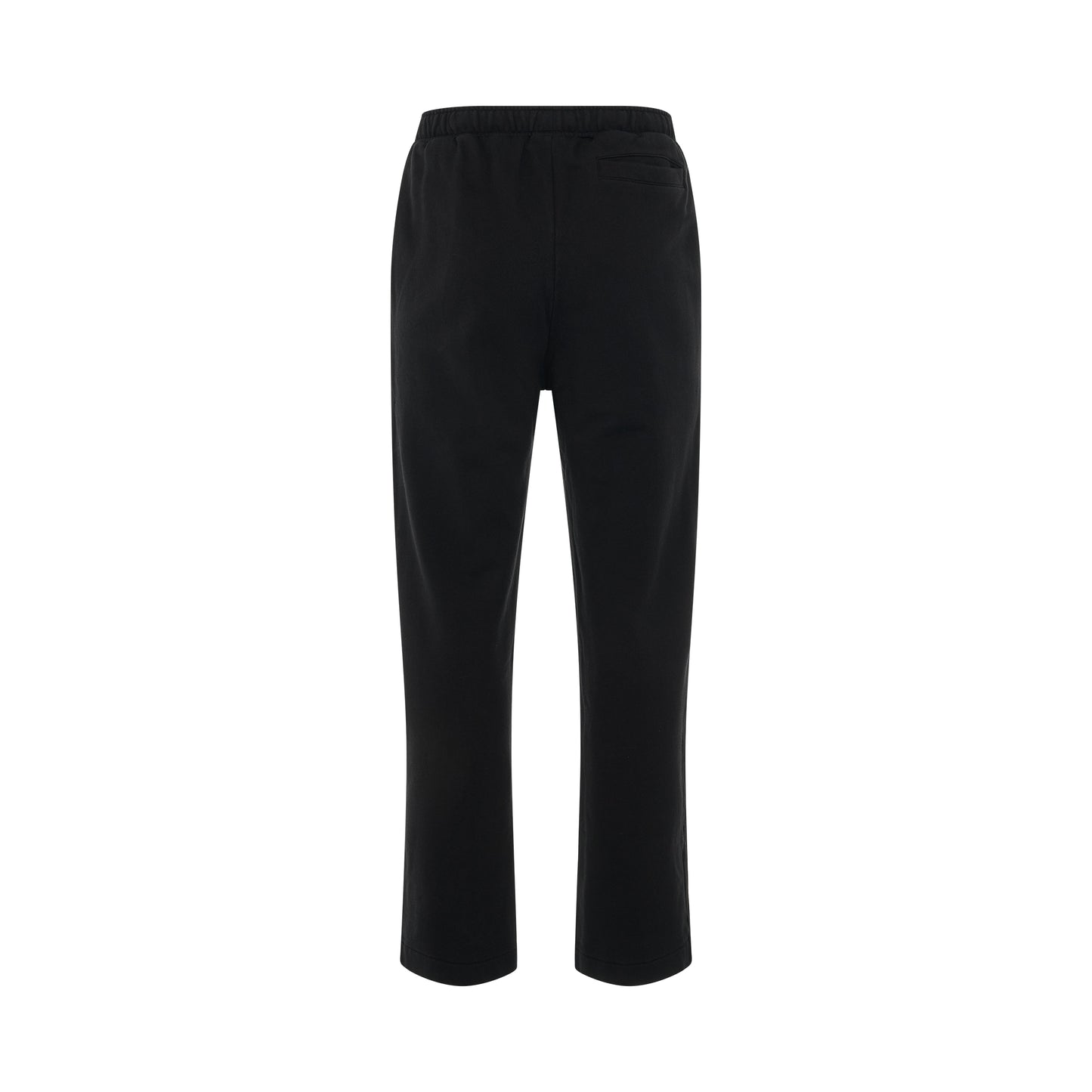 Embroidered Logo Slim Sweatpant in Black