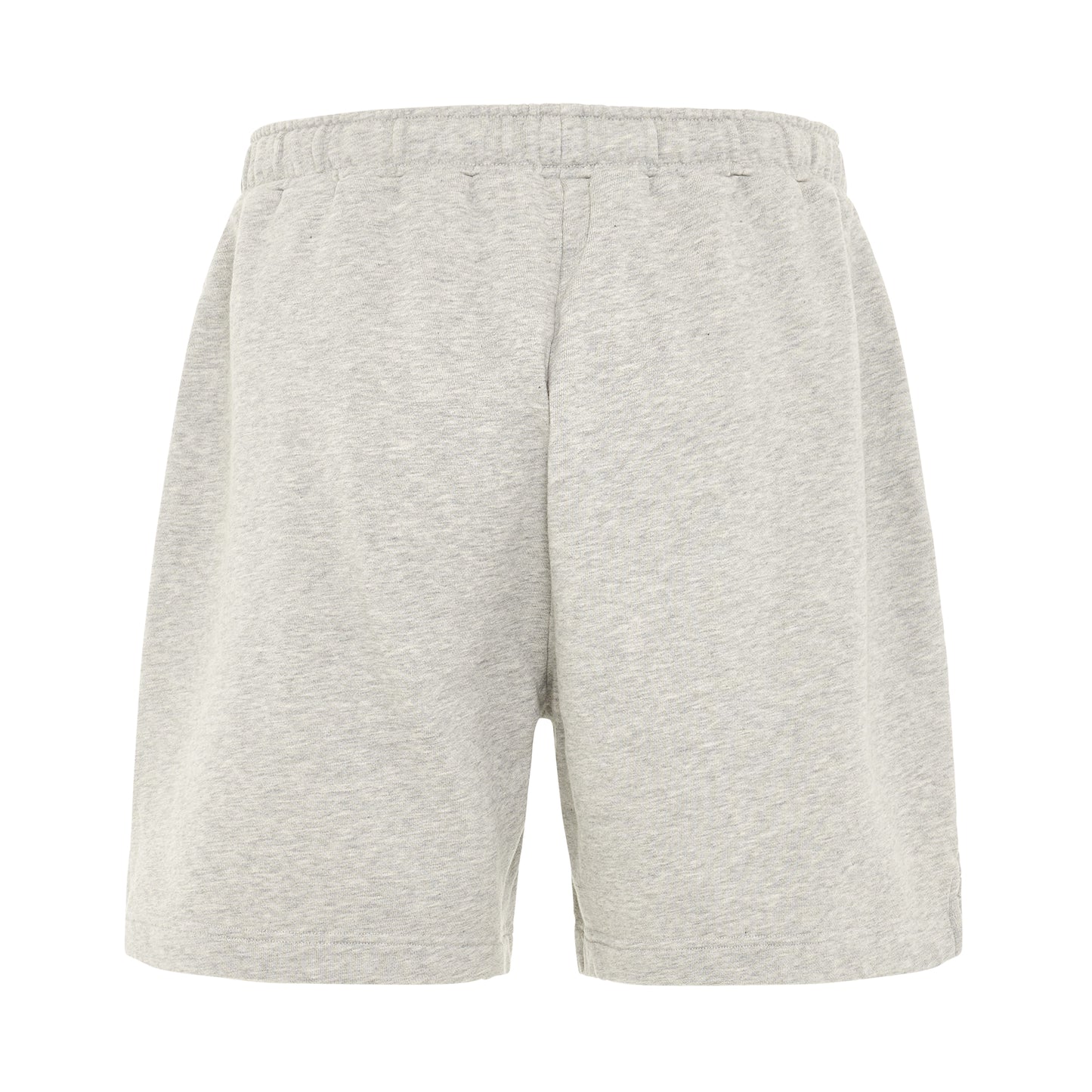 Embroidered Logo Sweatshort in Melange Grey