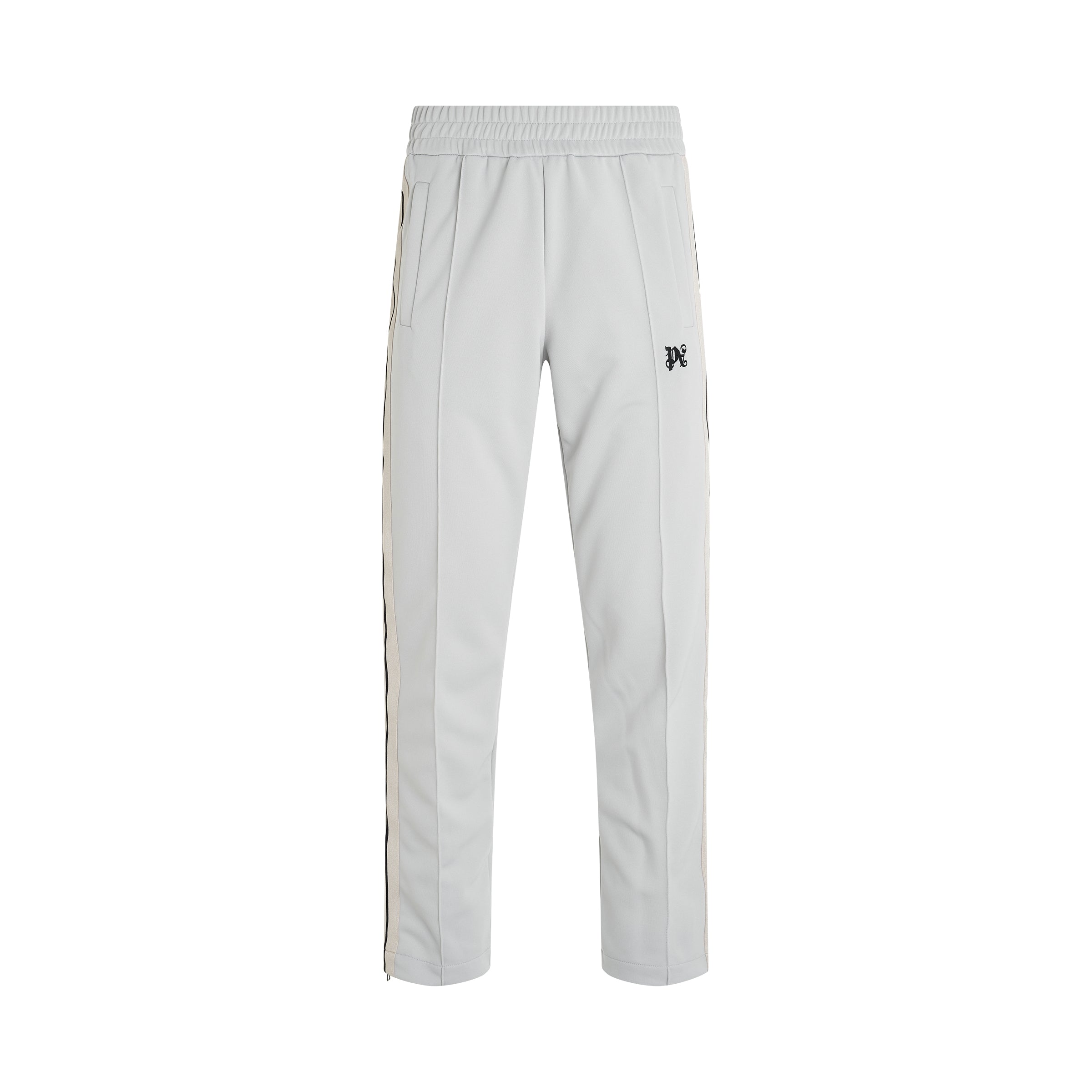 Monogram Track Pants in Light Grey