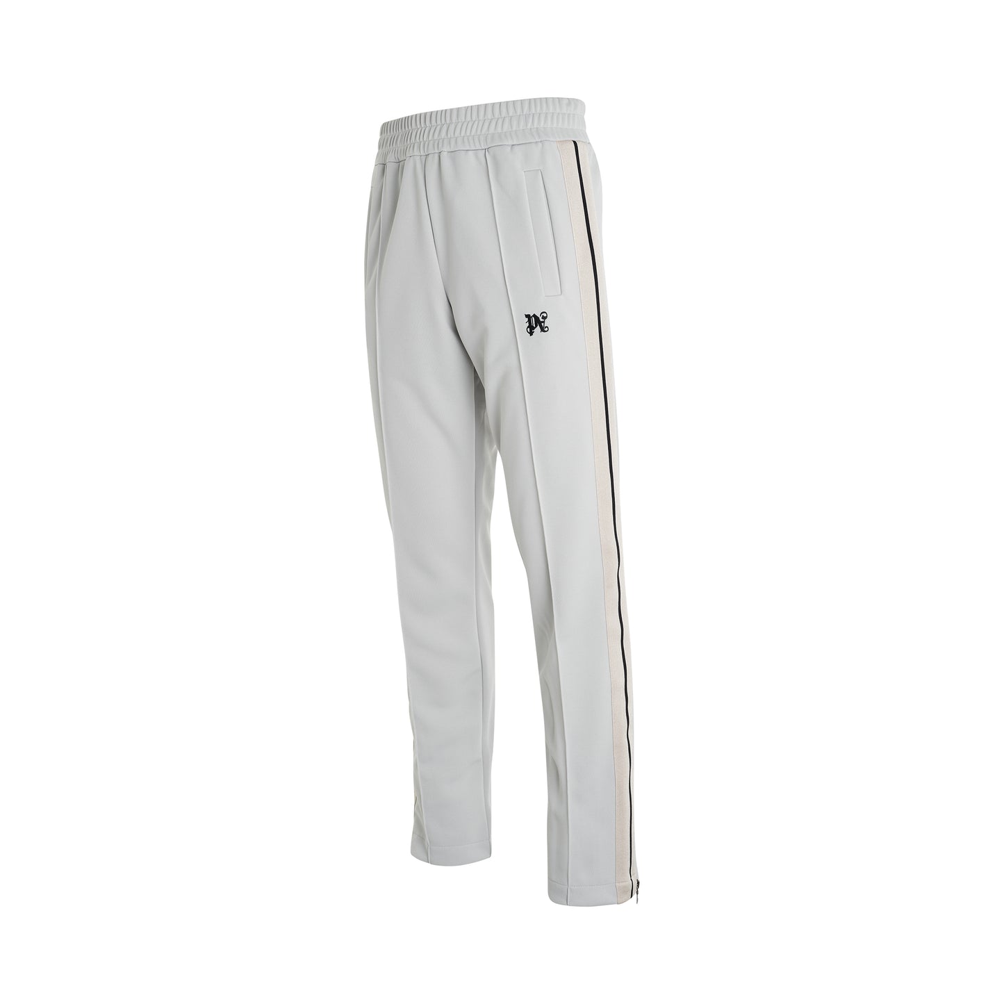 Monogram Track Pants in Light Grey