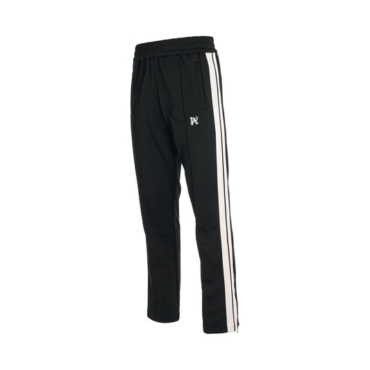 Monogram Track Pants in Black/Off White